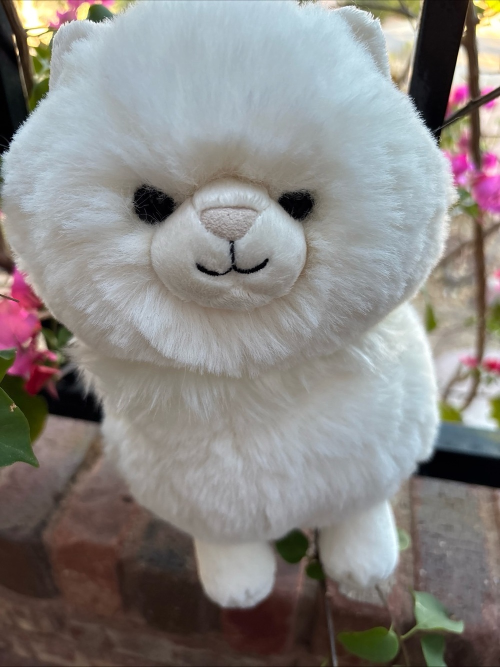 RETIRED Jellycat CARISSA PERSIAN CAT chunky 10in pure white fluffy HTF kitty